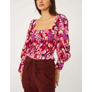 NWT Free People Ariana Printed Top / Party Combo